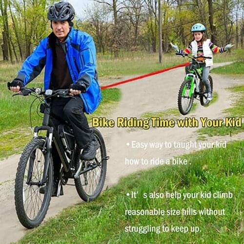 1 Set Stretchable Accessory Reusable Portable Crash Resistant Cycling Pull Strap Bicycle Tow Rope for Bicycle