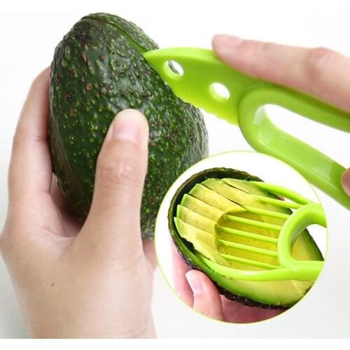 Avocado Slicer Shea Corer Butter Fruit Peeler Cutter 3 In 1 Pulp Separator Kitchen Vegetable Tools Home Accessory
