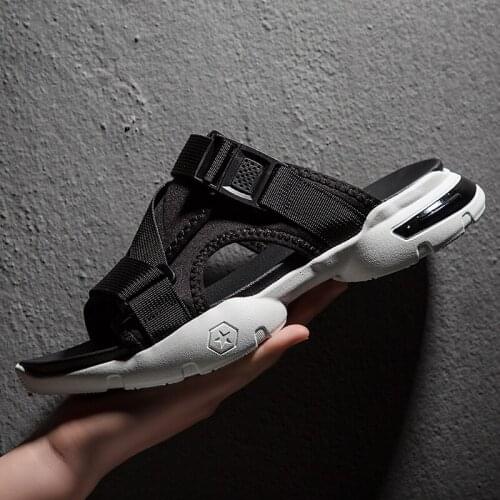 High Quality Slippers Classic Mens Sandals Summer Soft Comfortable Men Shoes Outdoor Casual Male Roman Beach Sandals Size 39-44