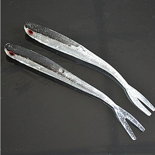 100mm 3g Saltwater Freshwater Fishing Soft Lures Silicone Minnow Worms Wobblers Artificial Bait Bass Tackle Jigs