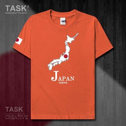 Japan Nippon JPN Japanese Tokyo t shirt men new Tops t-shirt Cotton Short sleeve clothes sweatshirt national map streetwear 50