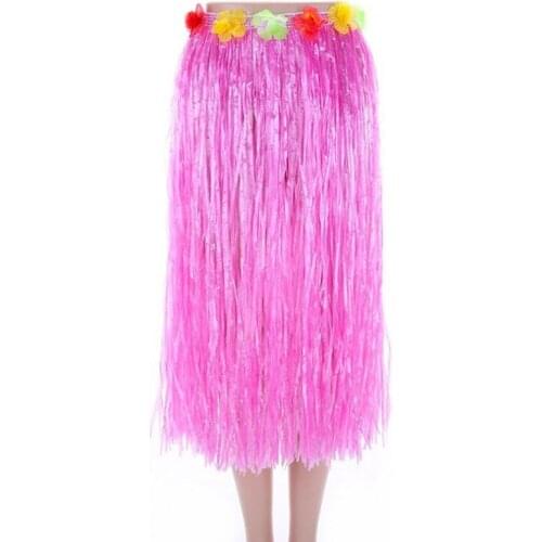 30cm 80cm Women Girls Flower Tropical Hawaiian Luau Hula Grass Skirt Skirts Wreath Costume Party wedding birthday