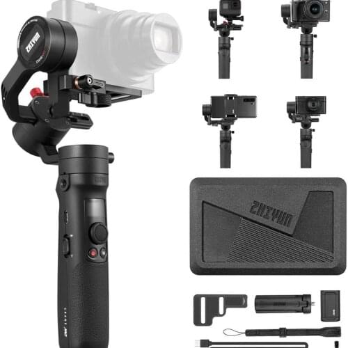Zhiyun Mini Dual Grip, transmount Single Handle Grip L Bracket Rig 1/4 Screw Connector for Zhiyun Crane Series Gimbal Stabilizer