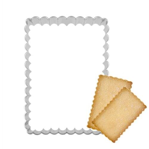 1pcs Soda Crackers Snack Bake reposteria Fondant Cake Decor Tool Pastry Shop Stainless Steel Cookie Cutter Biscuit Mould DIY