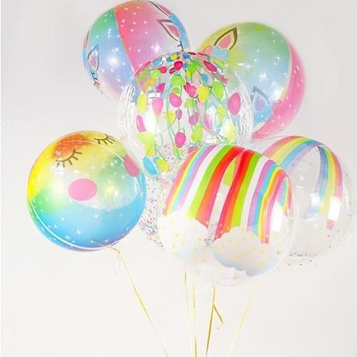 10/20/50pcs 22inch Transparent Bobo Bubble Ballons Christmas Wedding Birthday Theme Party Decor Clear Helium Balloons Air Globos