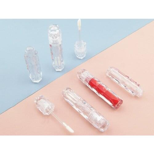 20/30/50pcs Empty Transparent Lip Gloss Containers Clear Crystal Lip Glaze Tube Plastic Refillable Bottle Diy Cosmetics 3ml