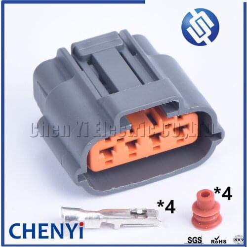 2 sets 4 Pin 2.2mm Auto Ignition Controller Plug RX7 FD Throttle Position Sensor waterproof Connector 6195-0030 for Nissan