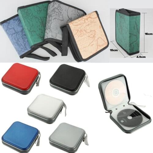 40 Disc Carry Box Holder Package Car Storage Bag Case Album DVD CD Organizer Protective Cover Home Color by Random