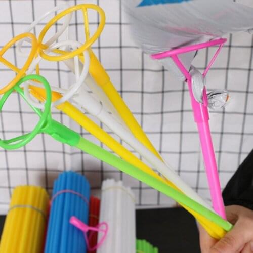 50/100pcs Aluminum Film Balloon Stick 40cm Balloons Holder Clips Kids Birthday Party Decorations Accessories