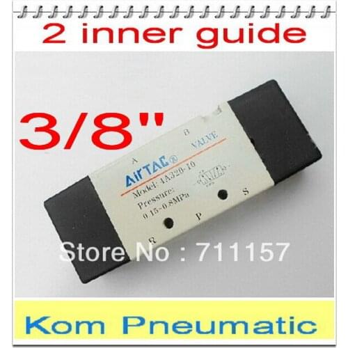 5x Free Shipping Double Piloted Type 5 Way Pneumatic Air Control Solenoid Valve Inlet Outlet 3/8" BSP 4A320-10