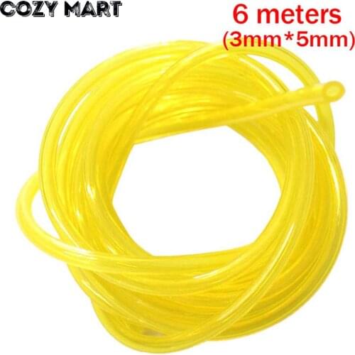 6 meters Tygon Fuel Gas Line Pipe Hose ( 3mm x 5mm ) For Chainsaw Lawn mower Brushcutter Trimmer Blower Weedeater Engines
