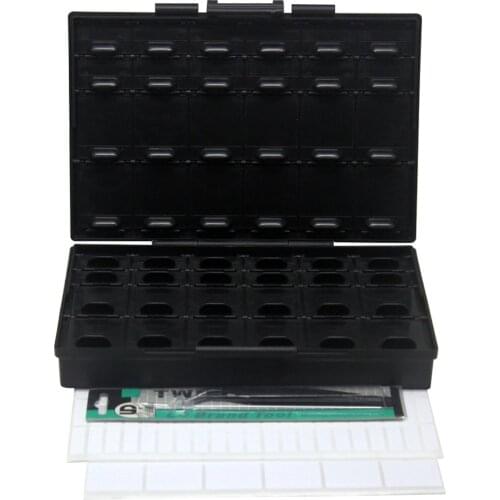 AideTek ESD safe Enclosure for Chips diodes Electronics Storage Cases & Organizers smd storage plastic toolbox label BOXALL48AS