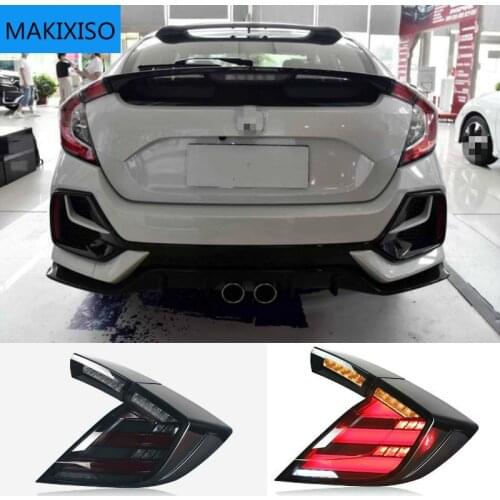 Car Styling Taillight Tail lights For Honda Civic Type R 10th hatchback 2020 2021 DRL+ Dynamic Turn Signal + Reverse + Brake LED