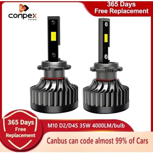 Conpex D2S LED Car Light Canbus D4S led Plug and Play Headlight Bulb D1S D3S Auto Lamp Turbo 6000K 8000LM 70W Headlamp