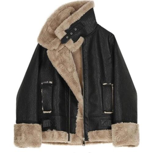 DANWEIHONG Womens Fashion Leather Jackets