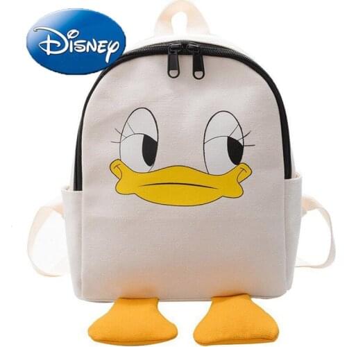 Disney Donald Duck Children Bag Large Capacity Schoolbag Canvas Fashion Daisy Backpack Woman Shoulder Handbag Light Travel Bags
