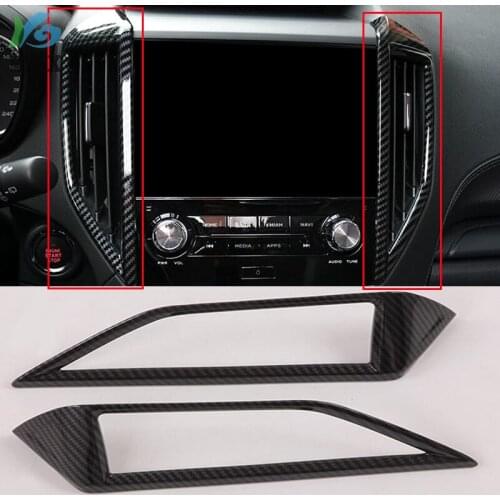 For Subaru Forester SK 2018 2019 Interior Accessories Car Air Vent Outlet Cover Trim Car A/C Air-condition Wind Out Stickers 2pc
