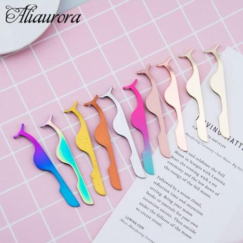 Makeup Eyelashes Tools Beauty Stainless Steel False Eyelashes Extension Curler Fake Eyelash Tweezers Applicator Clip Clamp Lash