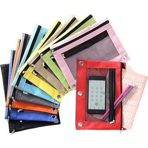Pencil Pouches,Bulk Pencil Pouch for Storing School Supplies,Writing Utensils,Cloth Zipper Pouches for 3 Ring Binders