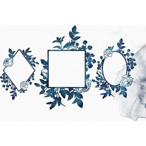 Flower Square Making Scrapbook Metal Cutting Dies Stencil Frame Embossing Template DIY Greeting Card Handmade 2020