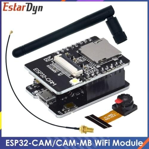 ESP32-CAM WiFi Module 2.4G Antenna ESP32 Serial to WiFi ESP32 CAM Development Board 5V Bluetooth with OV2640 Camera Module DIY