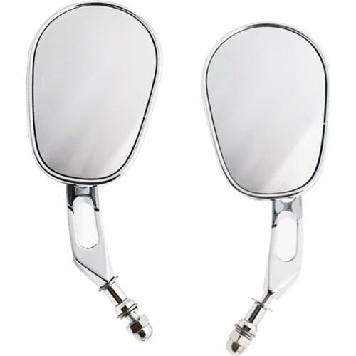 Motorcycle 8mm Rear View Side Mirror For Harley Touring Sportster 883 XL Street Bob FXDB Low Rider FXDL Fat Bob FXDF FLSTF