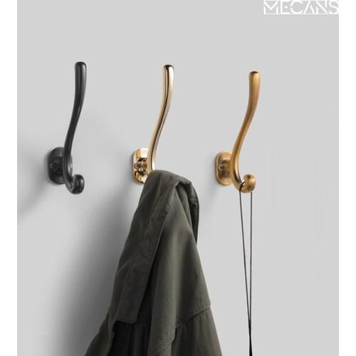 Wall Hook Modern minimalist clothes hook porch bedroom cloakroom perforated clothes hook single hook door Hangers Kitchen