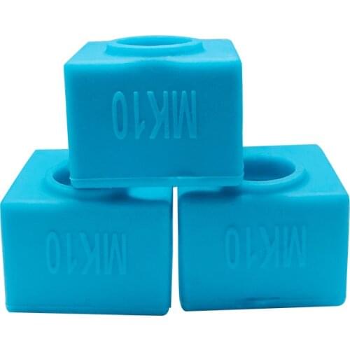 New 1/3Pcs MK10 Silicone Socks Heater Block Cover for Wanhao i3 QIDI TECH Flashforge DOM668