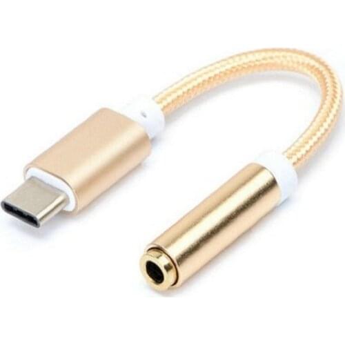 3.5mm Earphone Headset to USB Type C Charger Male Converter Adapter Connector Cord Audio Cable for Xiaomi for Huawei for Samsung