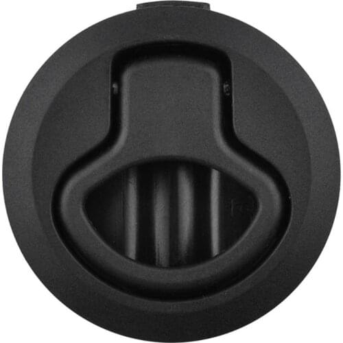 Plastic Flush Pull Slam Hatch Deck Latch without Lock for Marine Boat RV Trailer Marine Dock Locking Hardware Accessories Black