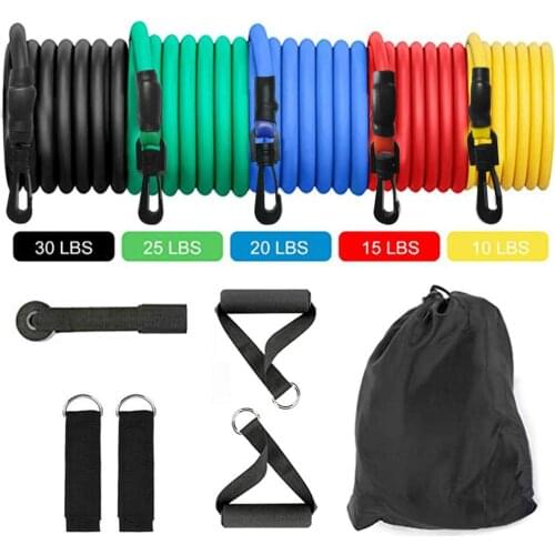 Fitness Resistance Band Handles Workout, Exercise Resistance Band Set With Extra Door Anchor, And Carrying Case For Home, Gym