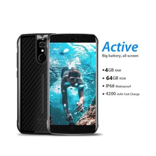Vernee V1 4G Cellphone 5.5" Android 7.0 Helio P25 Octa Core 4GB+64GB smartphone 16.0MP NFC IP68 Waterproof 4200mAh Mobile phone