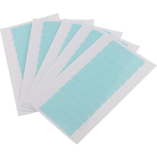 60 Tabs Precut Super Double Sided Adhesive Tape Skin Weft or Tape-in Wig Hair Extension Replacement (4cm*8mm)