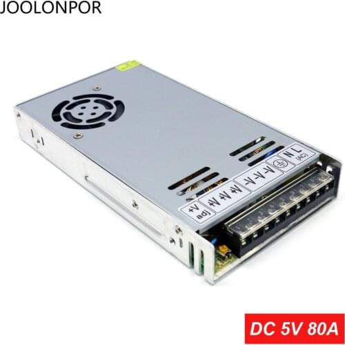 Led Power Supply Ac to Dc 5V 80A High Power 400W Switching Power Supply 220V to 5V 80A Ultra Thin Transformer for Led Display
