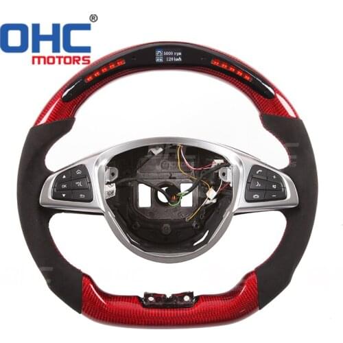 LED Steering Wheel compatible for W205,S205 S213,W213 X156 C117,X117 C E GLA CLA GLE A45 C63 E63 GLE63