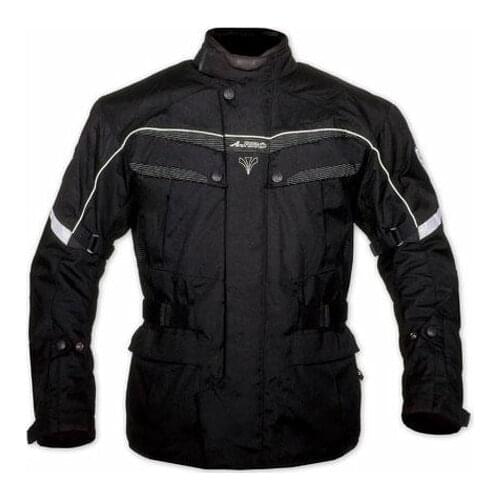 Touring jacket motorcycle Scooter waterproof CE protectors removable padding