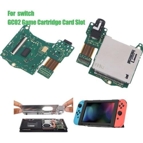 T3LB Compatible with Switch Console,Game Cartridge Card Slot Replacement Reader Game Cartridge Card Tray Earphone Hole Port