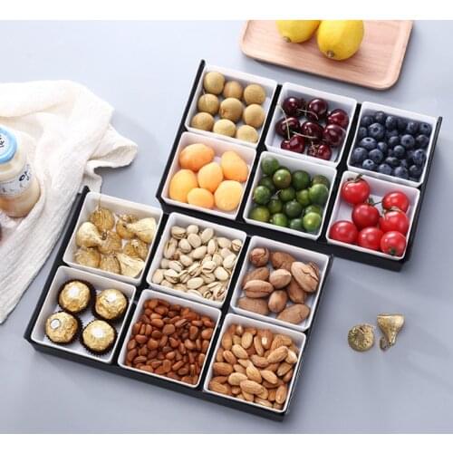 1 Set Multifunction Japan Style Fruit Platter Serving Tray Creative Plates Storage Box For Snacks Nuts Desserts