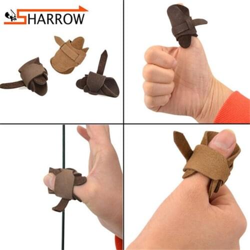 1pc Shooting Training Thumb Guard Traditional Bow Arcehry Pull Bowstring Protector Finger Guard For Outdoor Hunting Accessories
