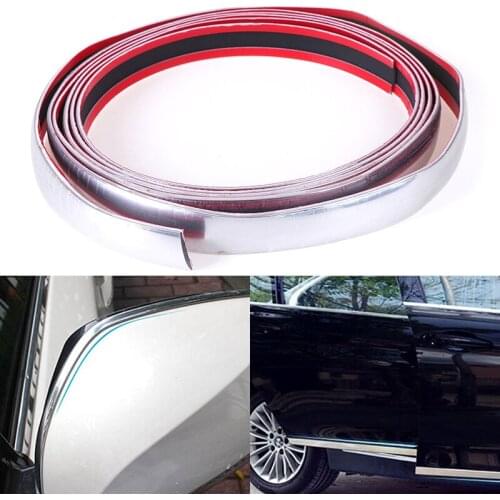 12mm*3m/22mm*3m Tape Auto DIY Body Bumper Protect Sticker Car Chrome Styling Decoration Moulding Trim Strip
