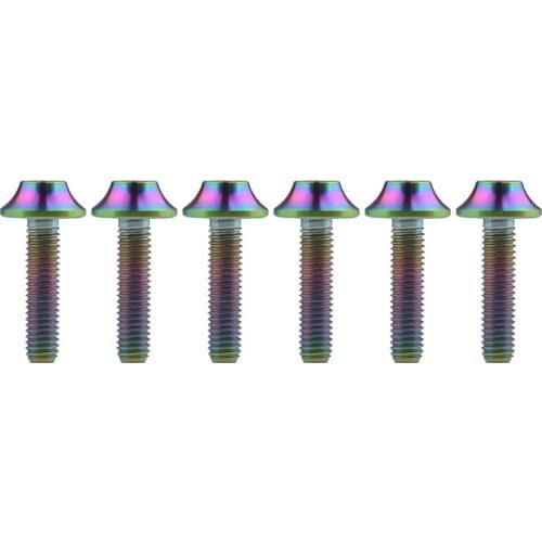 6 Pcs Xingxi Titanium M5x20mm Torx Head Bolts Screws for Bike Bicycle Fasteners