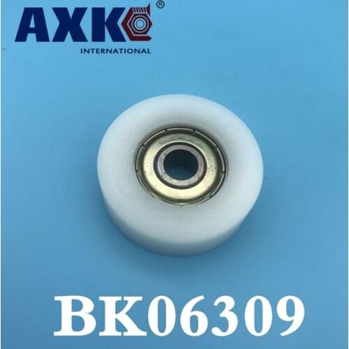 626zz Plastic-covered Plastic Idler Pulley Nylon Wheel Mute Bearings Door And Window Pulley Embedded Bearing Bk06309 6*30*9 Mm