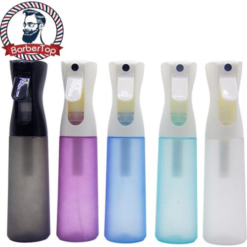 300ML Frosted Hairdressing Beauty Spray Bottle 75% Alcohol Disinfection Sprayer Continuous Fine Mist Air Pressure Water Bottle