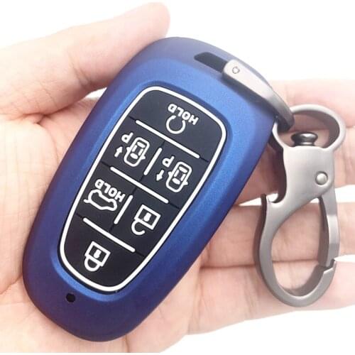 ABS Car Key Cases 6 Buttons Smart Keyless Entry Remote Control Fobs Protector Cover For Hyundai Sonata Nexo 2019 2020 2021