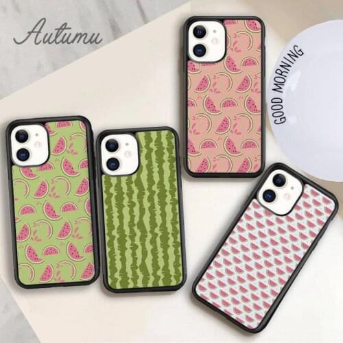 Watermelon Phone Case for iPhone 11 12 Pro Max mini X XR XS SE 2020 5 6S 7 8 Plus Samsung Galaxy S8 S9 S10 Cover shell