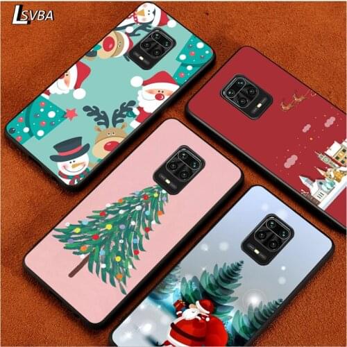 Christmas Happy for Redmi K30 K30S K30T K20 10X 9i 9 9A 9C GO 8A 8 7 6 6A 5A 4X S2 Pro Plus Ultra Black Phone Case