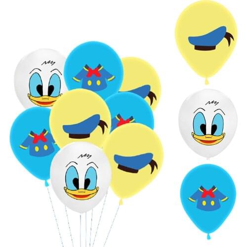 Disney Donald Duck Latex Balloon cute Childrens Decoration Balloon Anime Cartoon Game Birthday Party Supplies Christmas Gifts