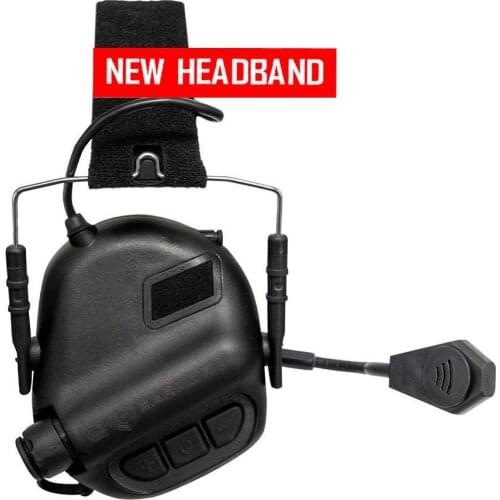 EARMOR Tactical Headsets M32 MOD3 New Headband Hearing Protector Black for Shooting Military Aviation Communication Earphones