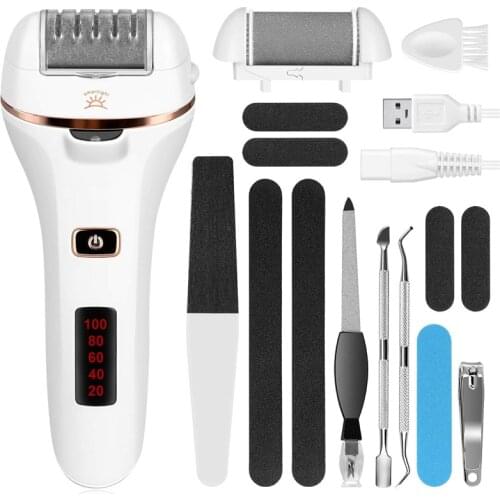 Hot Sale Electric Callus Remover for Foot Rechargeable Electronic Foot File 13 in 1 Professional Pedicure Tools Foot Care