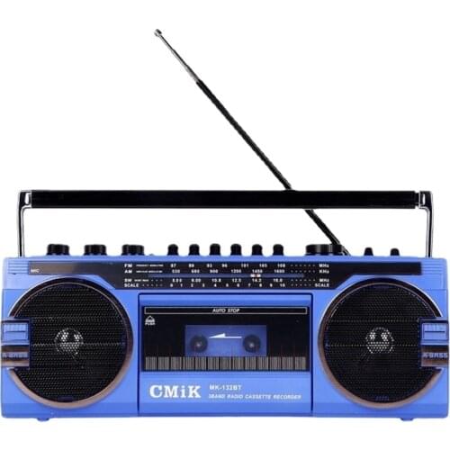 European and American Retro Old-Fashioned Tape Machine Cassette Machine Recorder Bluetooth Speaker Charging Card Recording Radio